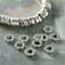 12 Pack: Rhodium Large Hole Metal Disc Spacer Beads by Bead Landing™